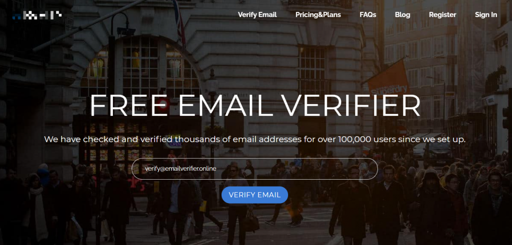 email verifier online home page